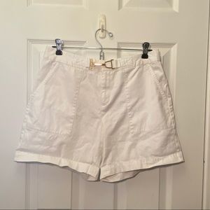 White chaps cargo style shorts